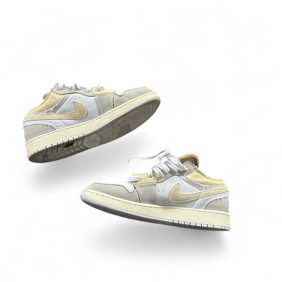 Men Air Jordan 1 Low SE Craft 'Inside Out Tech Grey' Size 7Y big boy Vintage - Picture 3 of 7